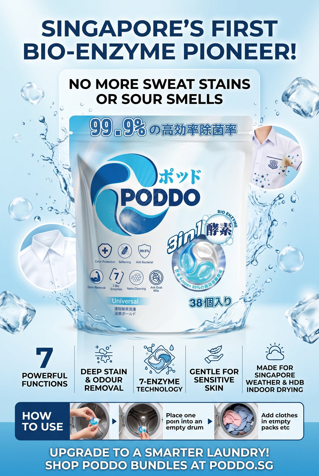 What Are Bio-Enzyme Laundry Capsules? Singapore's Pioneer 3-in-1 Laundry Pods by PODDO