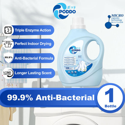[NEW LAUNCH] PODDO Bio-Enzyme 99.9% Anti-Bacterial Laundry Detergent - 2L