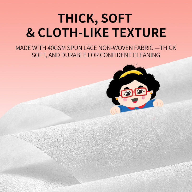 Supermama 100% Plant-Based Anti-bacterial Mini Wet Wipes - 8 Packs x 7 Sheets - Apple Scent