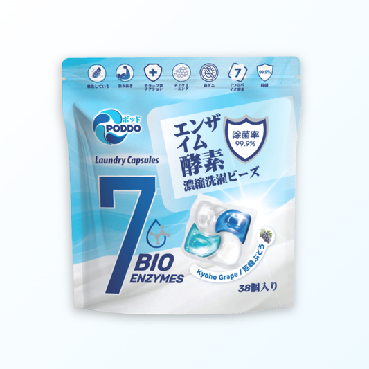 Poddo 4-in-1 Bio Enzyme Laundry Capsules Refill Pack (38 Pods)