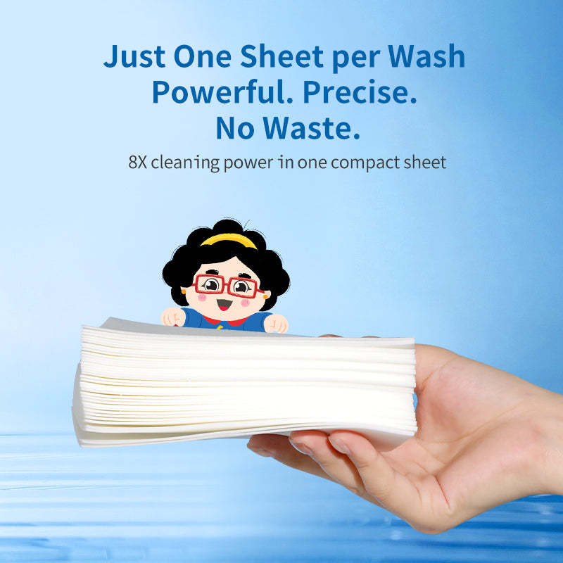 Supermama Eco Bio-Enzyme Laundry Sheets 38 Sheets - Lavender / Ocean Fresh