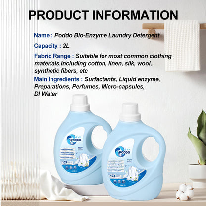 [NEW LAUNCH] PODDO Bio-Enzyme 99.9% Anti-Bacterial Laundry Detergent - 2L