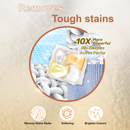 [NEW LAUNCH] Poddo 4-in-1 Bio Enzyme Laundry Capsules - Refill Pack (38 Pods) - Autumn Osmanthus