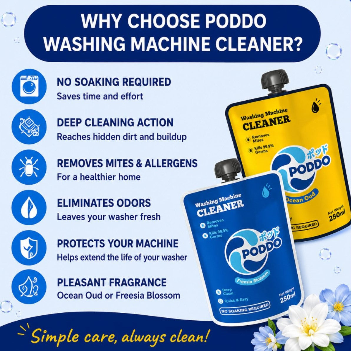 Poddo Washing Machine Cleaner 250ml