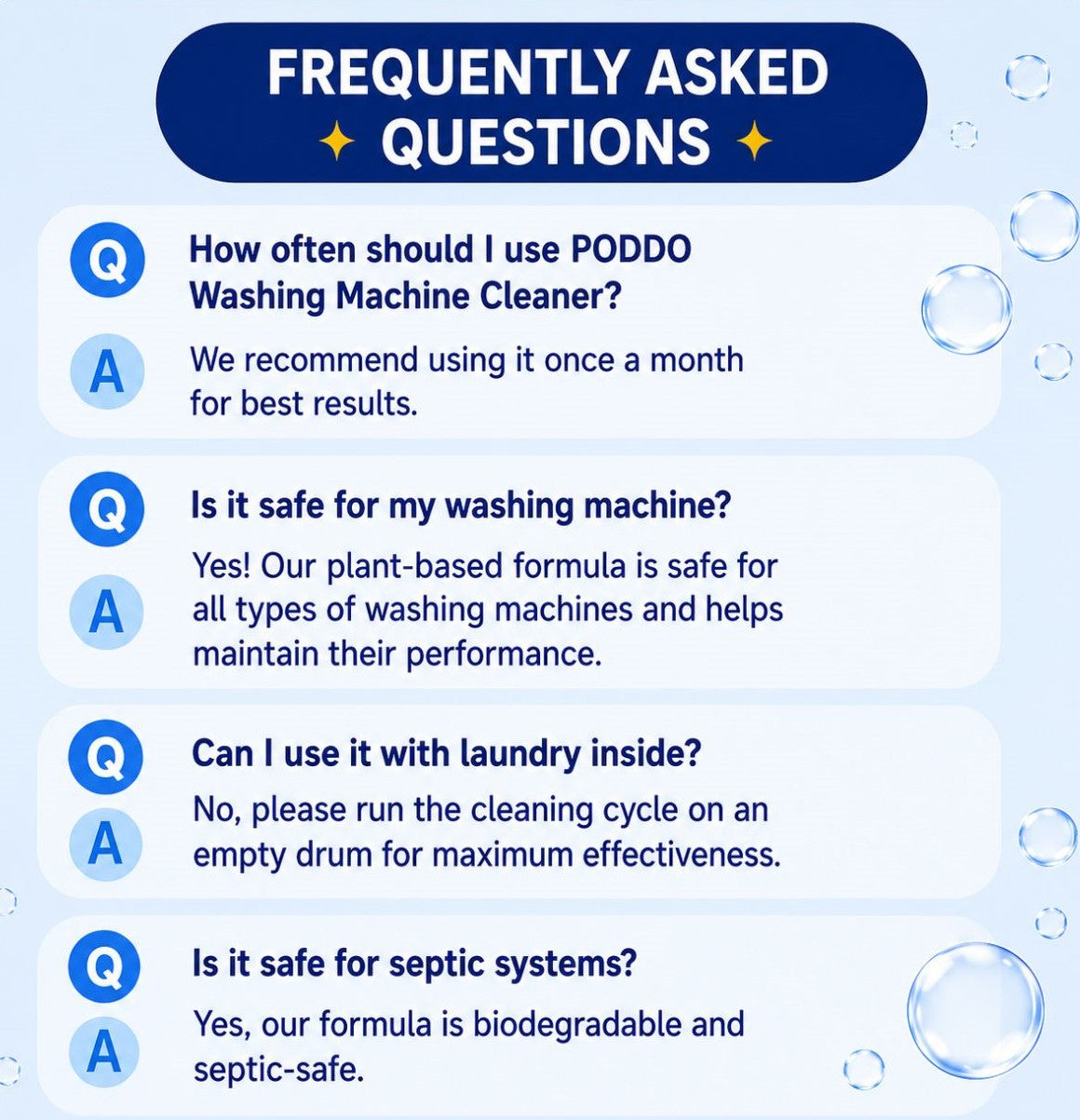 Poddo Washing Machine Cleaner 250ml