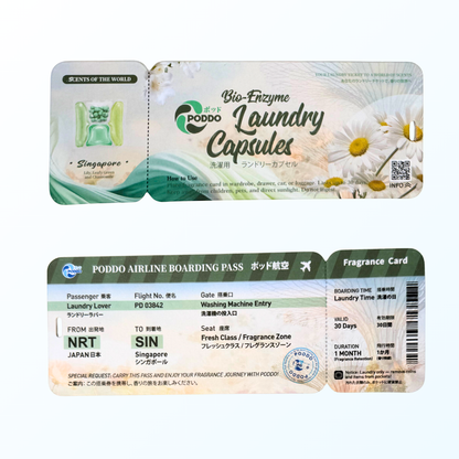 PODDO Scents of the World Fragrance Card - Singapore / Paris