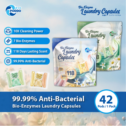 PODDO Scents of the World Laundry Capsules - Refill Pack 42 Pods - Singapore / Paris