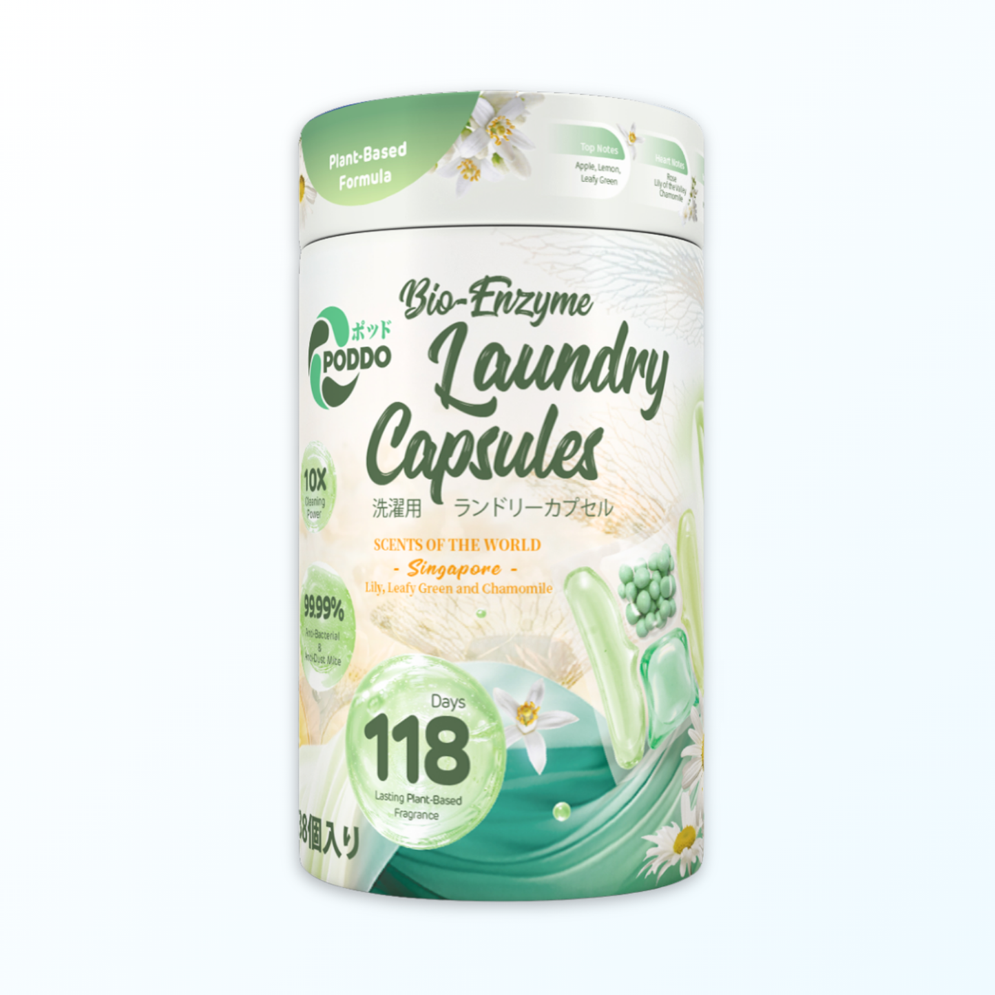 [NEW LAUNCH] PODDO Scents of the World Bio-Enzymes Laundry Capsules - Paris / Singapore