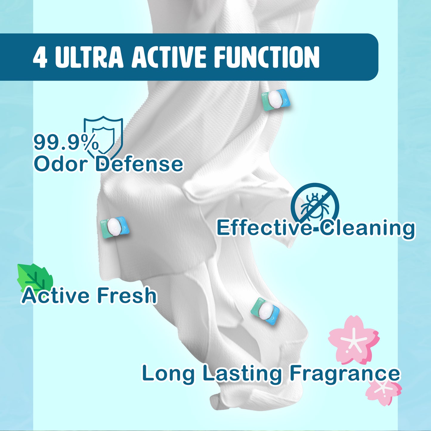 Poddo Sport Bio-Enzymes Laundry Capsule Refill Pack (20 Pods)