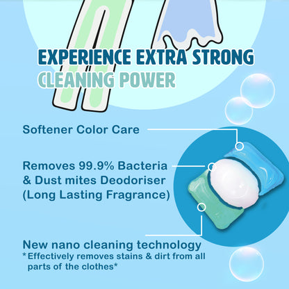 Poddo Sport Bio-Enzymes Laundry Capsule Refill Pack (20 Pods)