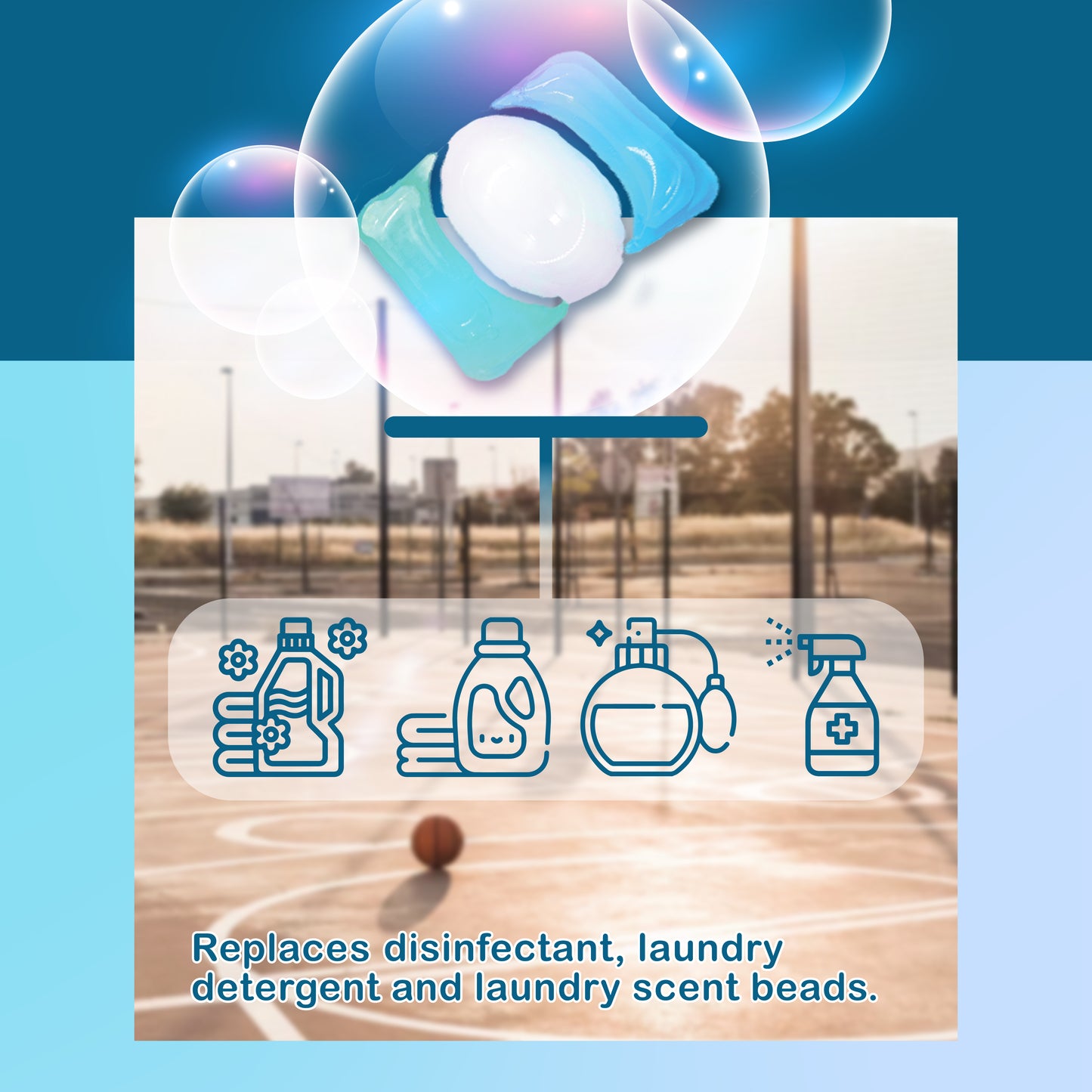 Poddo Sport Bio-Enzymes Laundry Capsule Refill Pack (20 Pods)